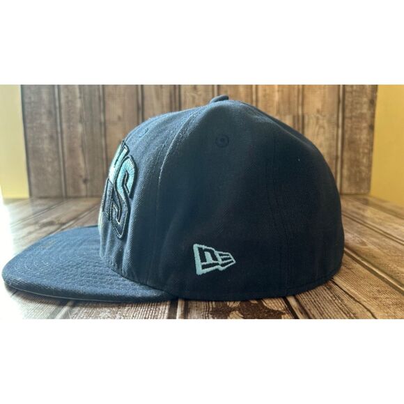 Tennessee Titans New Era Hat Cap Spell Out Two tone logo NFL Fitted Mens - Picture 3 of 11